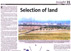 Selection of Land