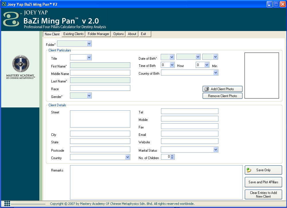 Joey Yap Bazi Chart Calculator