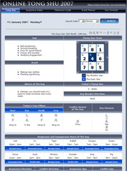 Online Tong Shu 2007